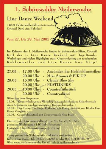 Flyer zum zweiten Wochenende